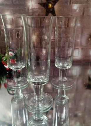 Набор бокалы лля шампанского винтаж2 фото