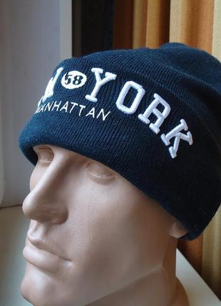 Шапка new york h&m подростковая (51-53см)