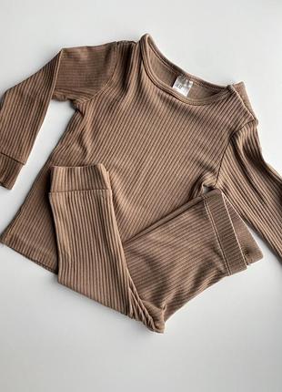Костюмчики в рубчик h&m/ костюм/ штани, реглан/