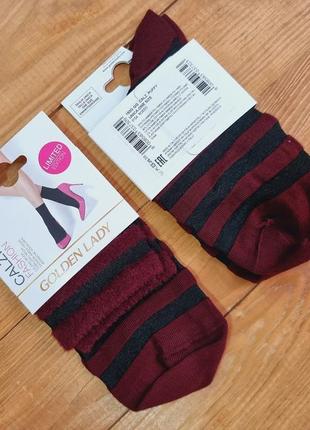 Жіночі шкарпетки golden ledy, розмір one size, колір бордовий