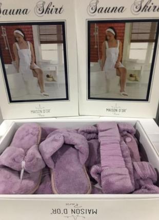 Набір для сауни жіночий maison d'or skirt dark lilac