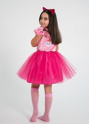 Детский костюм карнавальный для девочки пони единорог my little pony pinkie pie пинки пай р.98-1402 фото