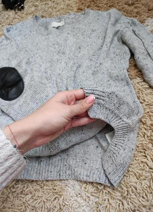 Свитер с заплатками,с локтями 4