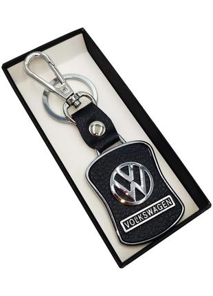 Брелок для автомобільних ключів volkswagen, чорний брелок з логотипом volkswagen4 фото