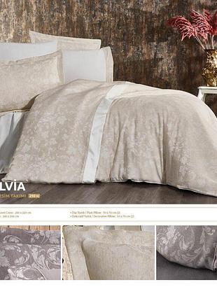 Постільна білизна grazie home silvia крем делюкссатин євро