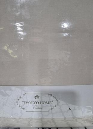 Простирадло сатинова tivolyo home ecru 240*260