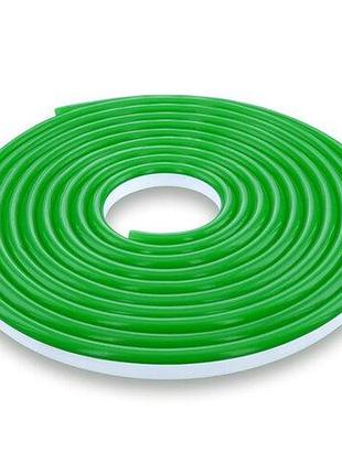 Світлодіодна стрічка neon 12в jl 2835-120 g ip65 зелений, герметична, 1м