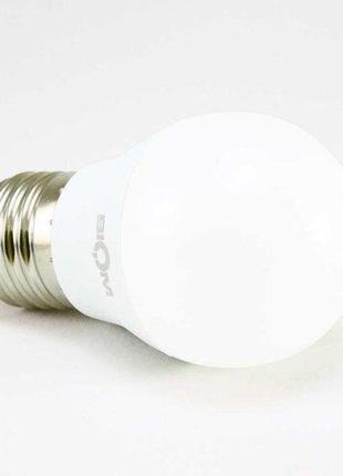 Светодиодная лампа biom bt-543 g45 4w e27 3000к матовая3 фото