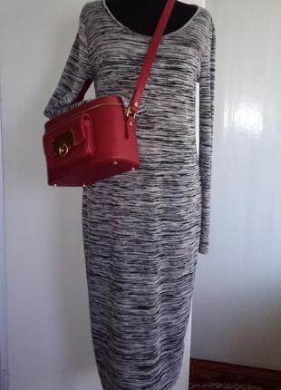 Стильное платье меланж f&f