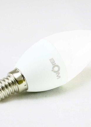 Светодиодная лампа biom bt-550 c37 4w e14 4500к матовая3 фото