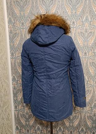 Теплая зимняя куртка парка на меху4 фото