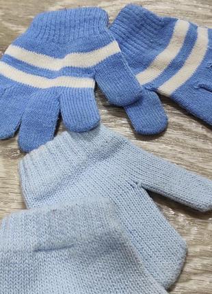 Щимовий набір шапка шарф перчатки рукавички 12-18міс.5 фото