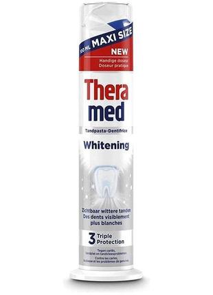 Відбілююча зубна паста theramed triple protection whitening 100 мл (5410091696962)