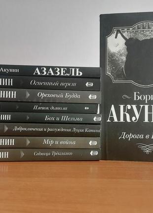 Комплект з 9 книг бориса акуніна, м'яка обкладинка1 фото