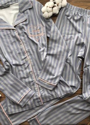 ⭐⭐⭐⭐⭐  пижама с брюками полосатая