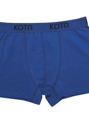 Мужские хлопковые боксерки kota-1000 размера м, l, xl, 2хl синие1 фото