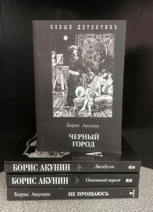 Комплект з 4 книг бориса акуніна, м'яка обкладинка