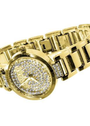 ✸наручний годинник baosaili kj805 gold з камінням модний дизайн баосаили для жінок та дівчат7 фото