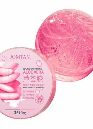 Гель для обличчя jomtam pink aloe vera gel 300 г очищаючий зволожуючий