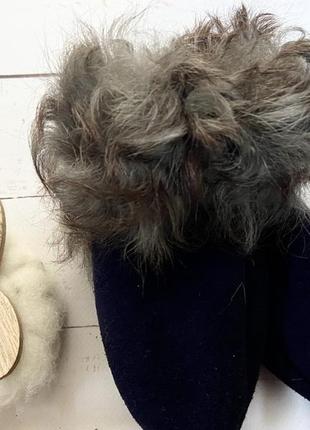 Рукавички дитячі з овечої шерсті , рукавички теплі дитячі, рукавички з овчини сині