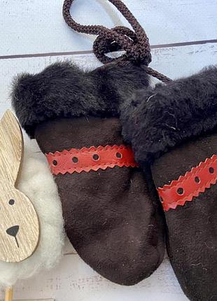 Рукавички дитячі з овечої шерсті , рукавички теплі дитячі, рукавички з овчини