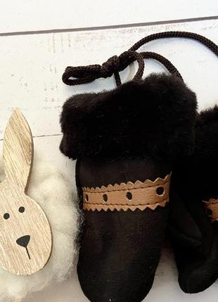 Рукавички дитячі з овечої шерсті , рукавички теплі дитячі, рукавички з овчини