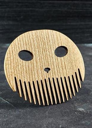 Гребінь для бороди маска з натурального дерева3 фото