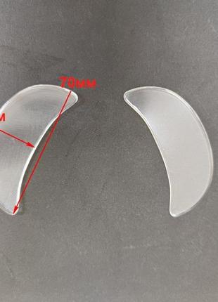 Силиконовые патчи наклейки против морщин для лица 1 пара против мимических морщин или носогубок2 фото