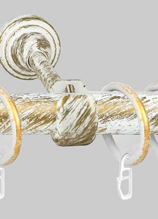 Карниз для штор металевий, однорядний 19 мм (принц)