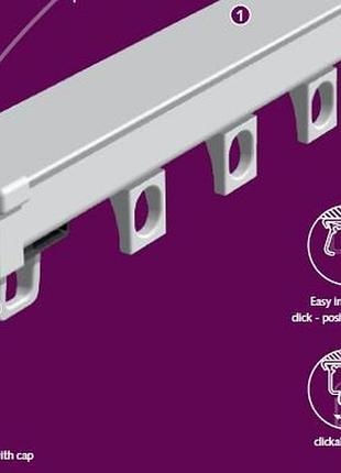 100 см карниз для штор ks forest (в зборі)