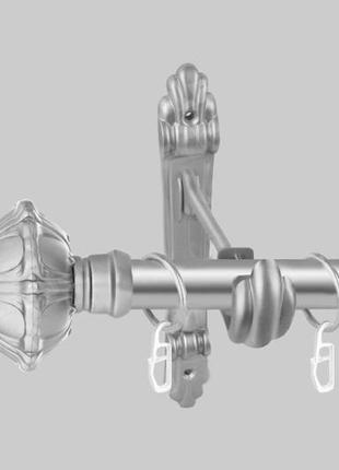 Карниз для штор однорядний металевий 25 мм, савона (комплект)1 фото