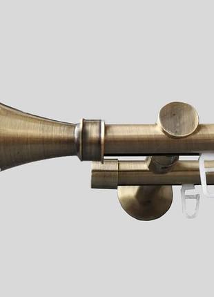 Двухрядный настенный импрессионный карниз антик картер