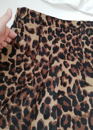 ⛔ нова  спідниця на косу принт леопардновая  юбкалеопард8 фото