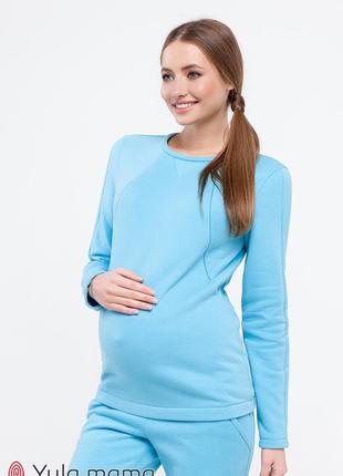 Теплый с начесом спортивный костюм для беременных и кормящих halle st-49.0724 фото