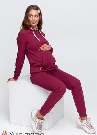 Теплый спортивный костюм для беременных и кормящих allegro st-30.051
