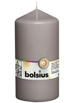 Свеча цилиндр warm gray 150/78мм