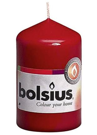 Свеча цилиндр  bolsius wine red 80/48