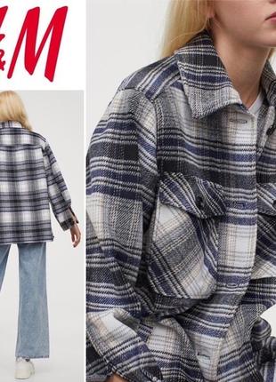 Утепленная рубашка куртка h&m1 фото