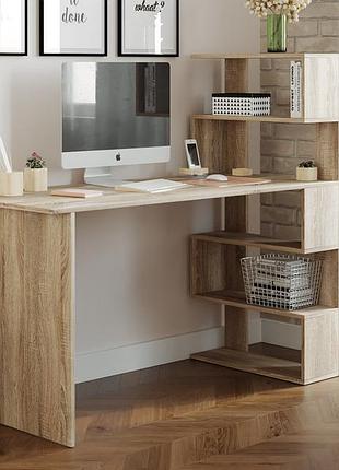 Стіл комп'ютерний moreli christer ш1416*в1226*г600 дуб сонома