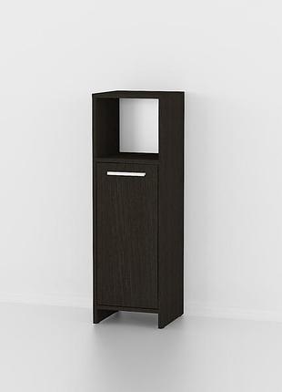 Пенал с полкой и дверцой forte wilmer 950x300x300 венге магия