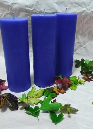 Фіолетові та сині свічки2 фото