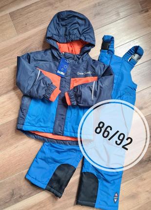 Зимний термо комплект lupilu 86/92 р куртка и полукомбинезон / зимний комбинезон