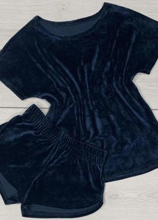 Плюшева піжама жіноча в кольорі маренго 42-44 р