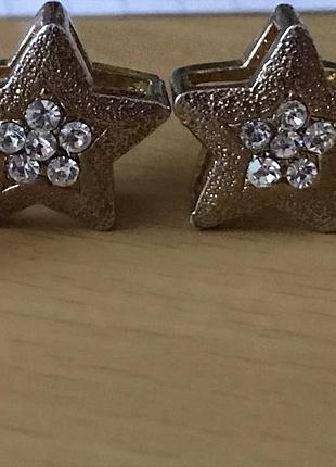Сережки-гвоздики зірочки