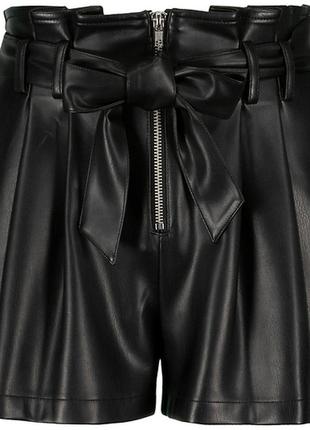Черные шорты из экокожи tally weijl5 фото