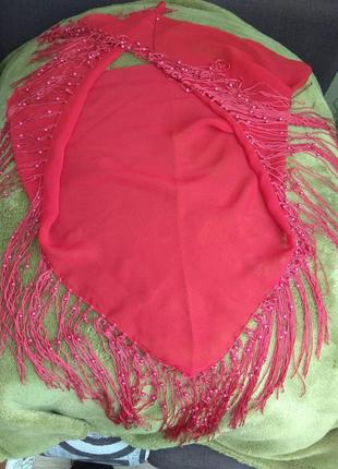 Платок з бусинками