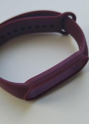 Браслет ремешок xiaomi mi band 3/4/5/6 mi band сяоми вишневый