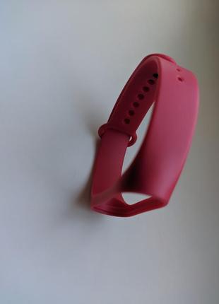 Браслет ремешок xiaomi mi band 3/4/5/6 mi band сяоми красный2 фото