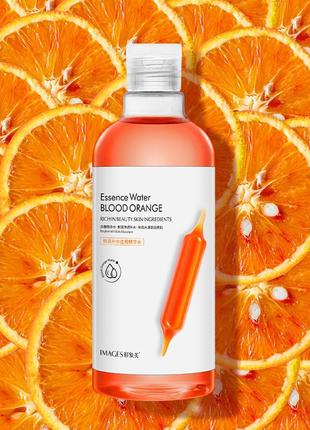 Тоник для лица с экстрактом красного апельсина images essence water blood orange (500мл)1 фото