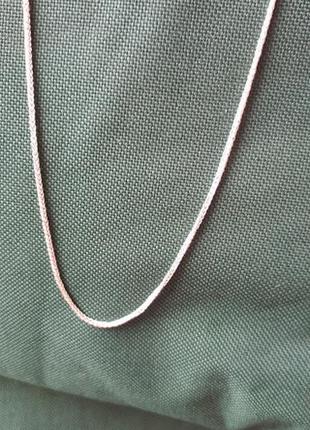 Серебряная цепочка плетения колос6 фото